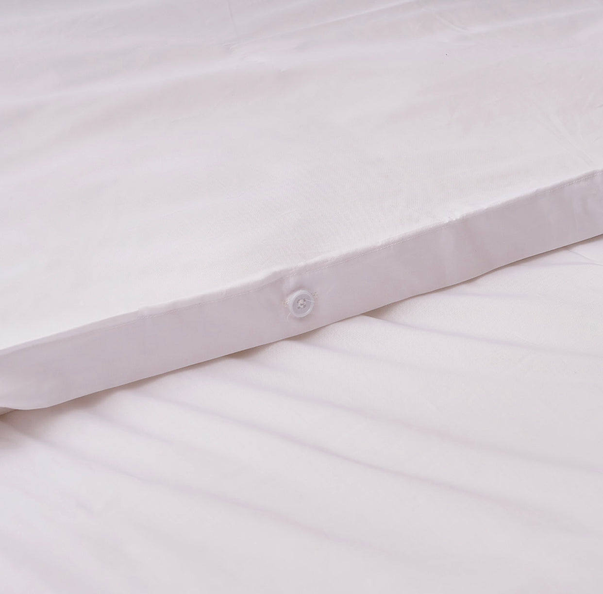 Percale Duvet set in white