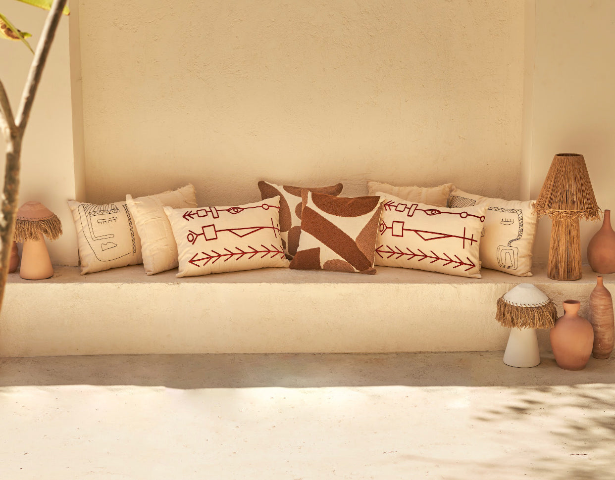 Tripoli - Embroidered Cushion