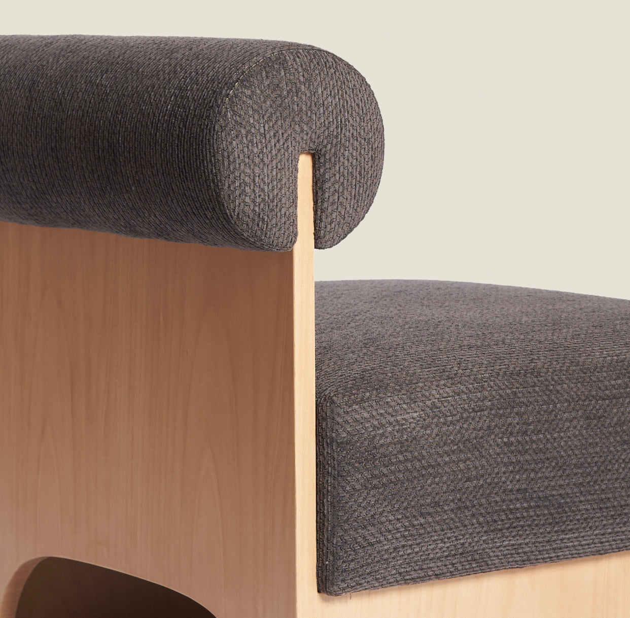 Marcella in Grey - Statement Chair