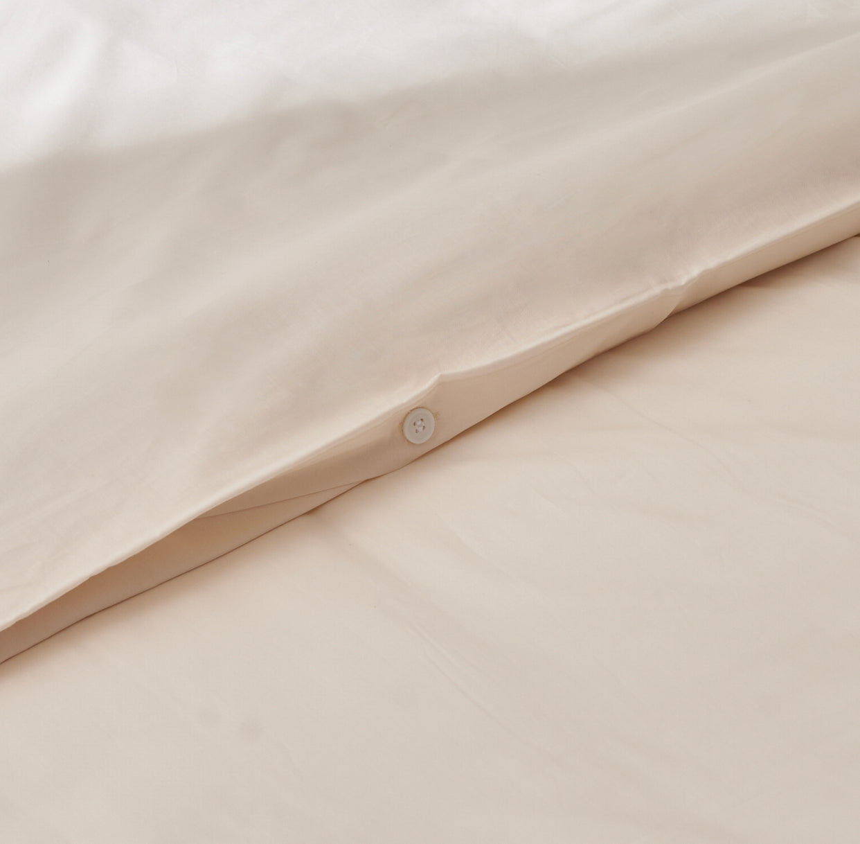 Percale Duvet set in Ivory