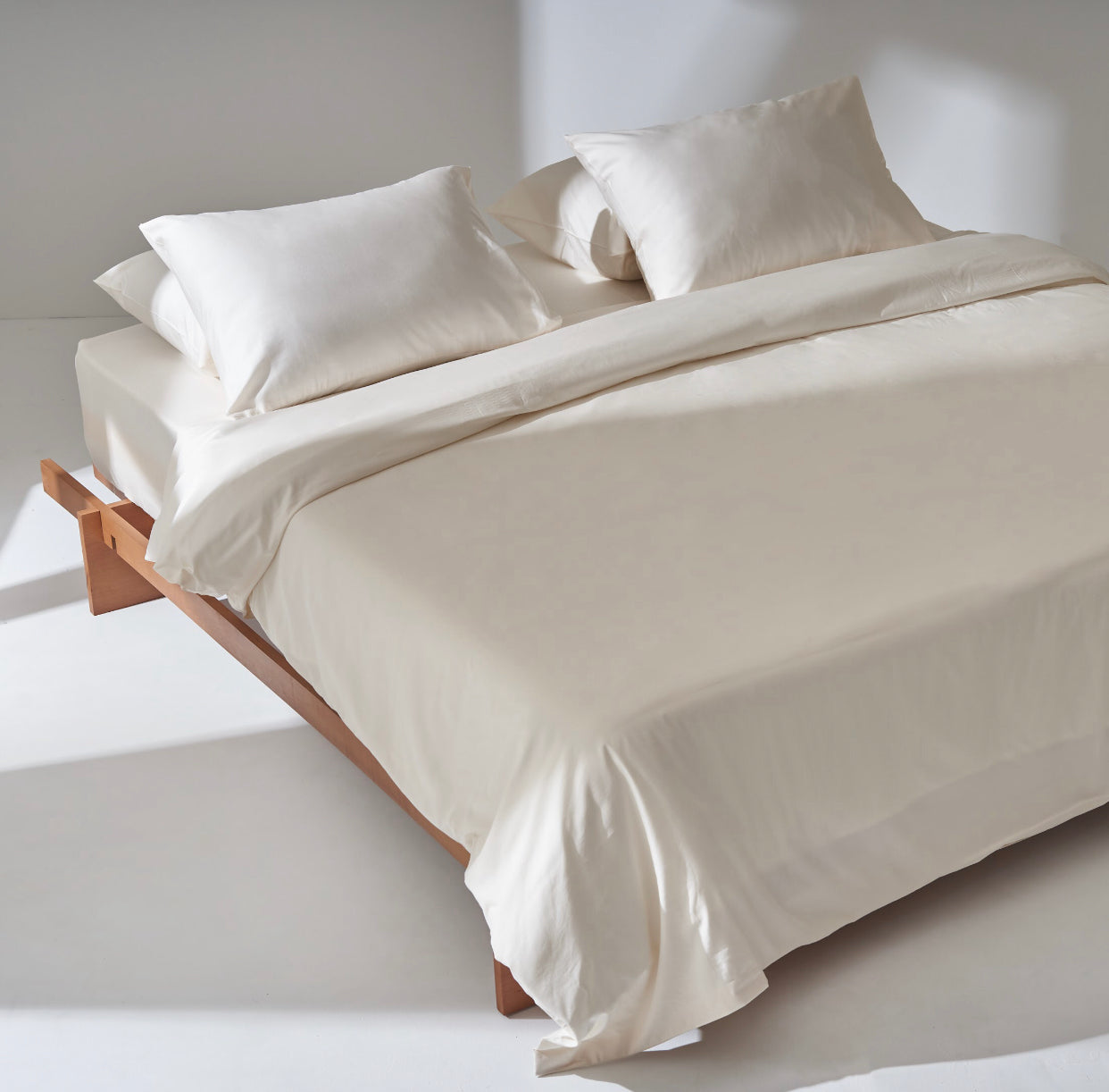 Sateen Duvet set in Ivory