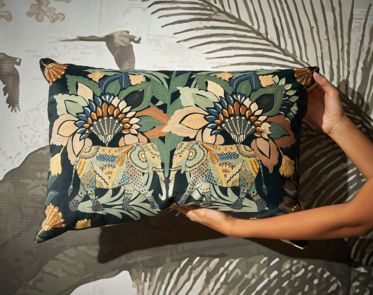 Tusker - Velvet Cushion