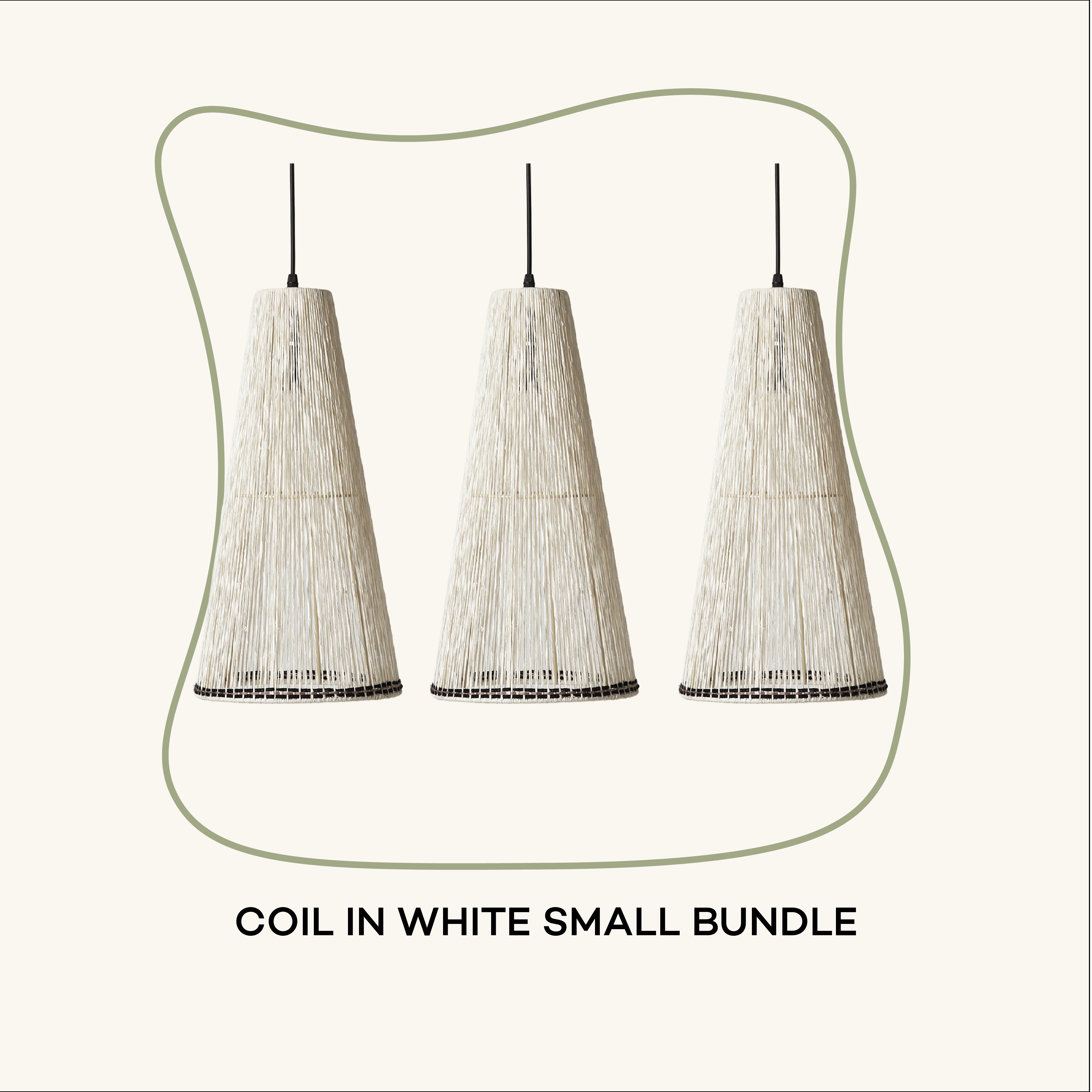 Coil in White Small Bundle