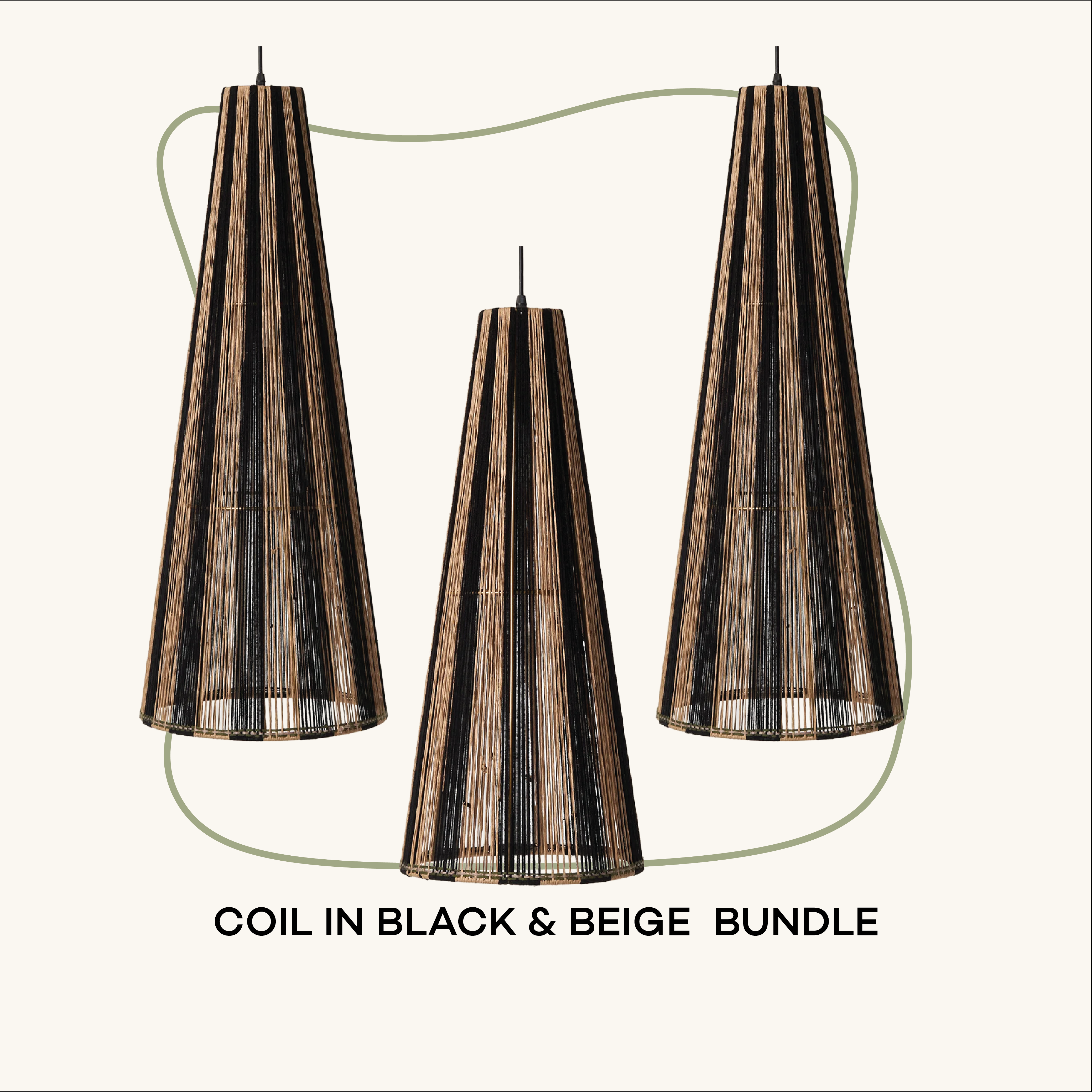 Coil in Black & Beige Bundle