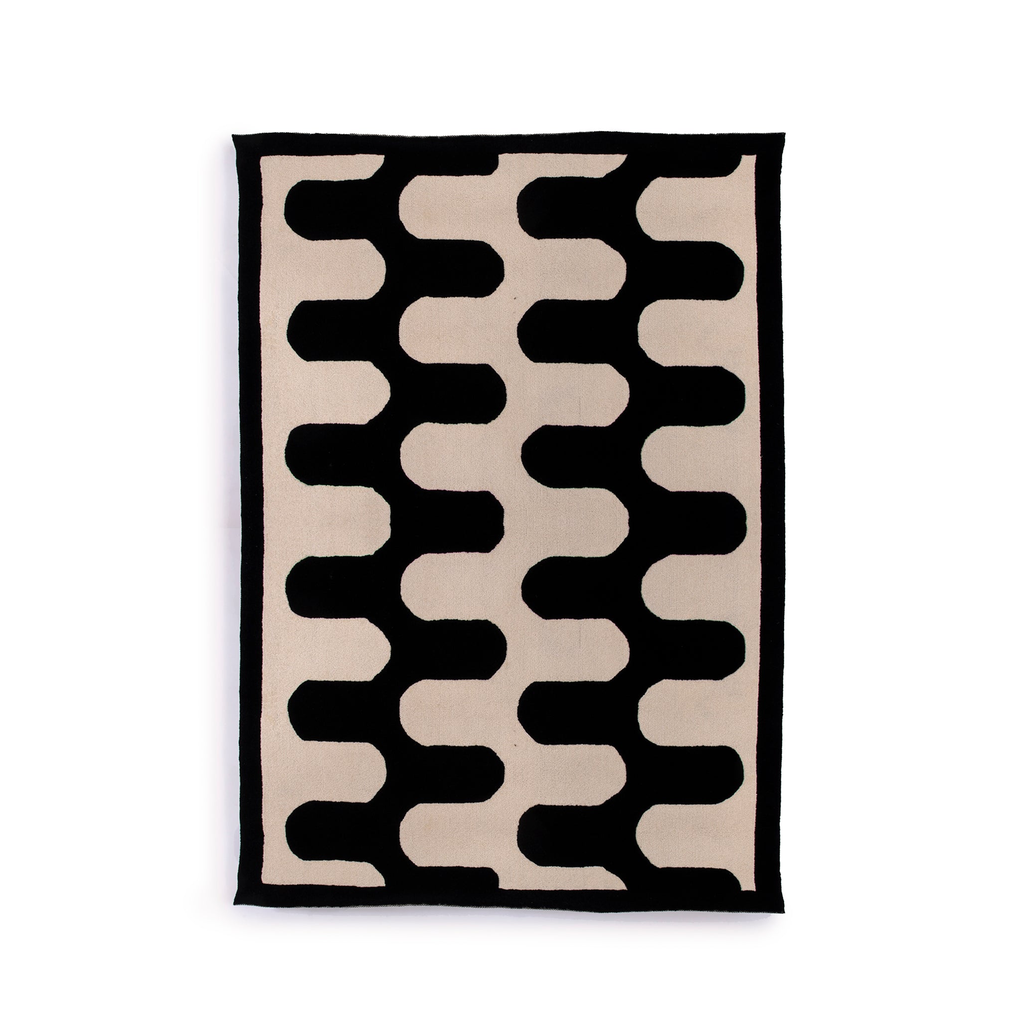 Luna in Black & White - Tufted Rug