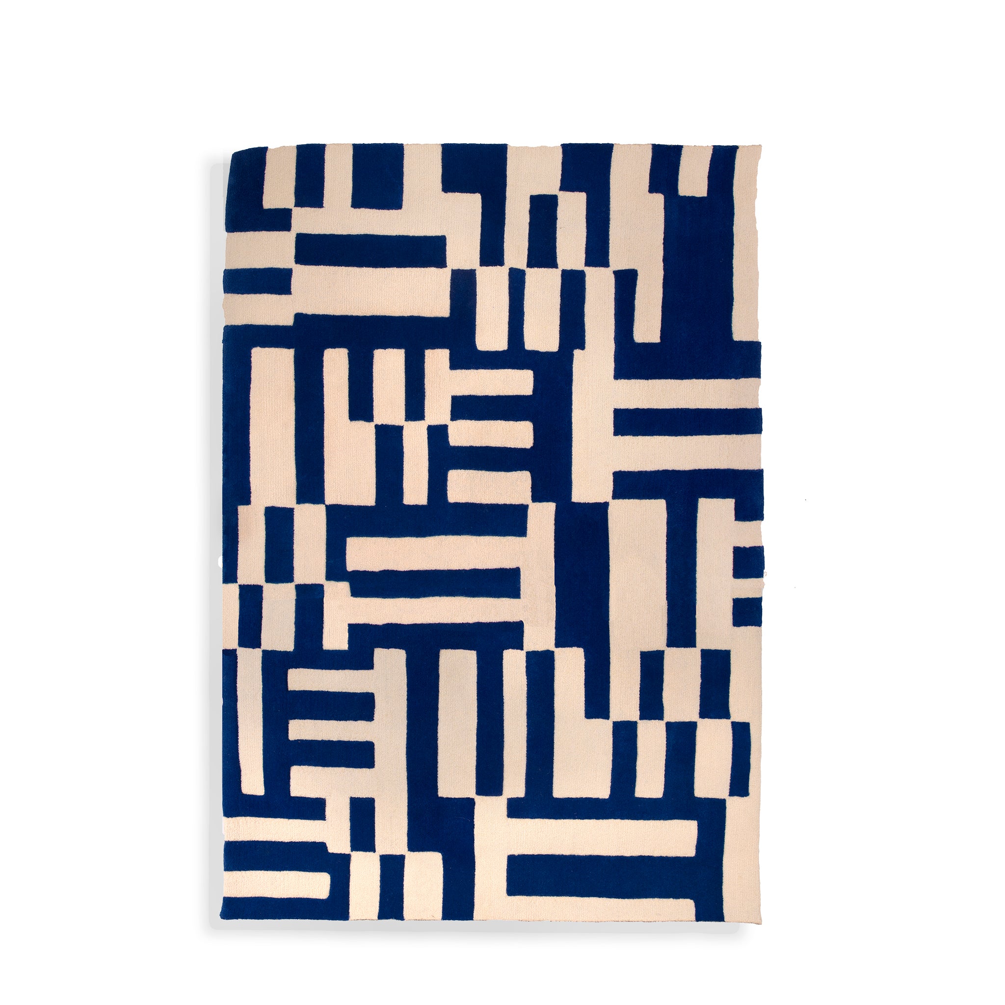 Marine White & Blue - Tufted Rug