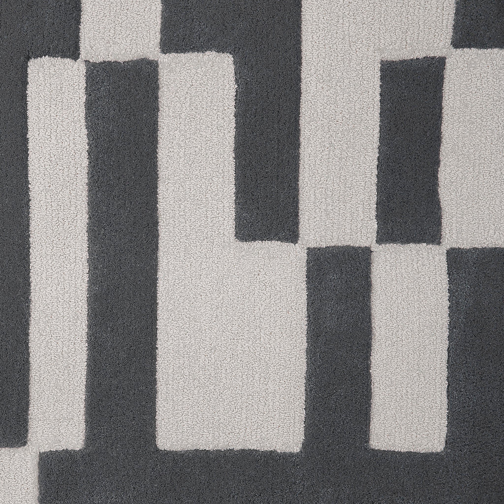 Marine Grey on Grey - Tufted Rug