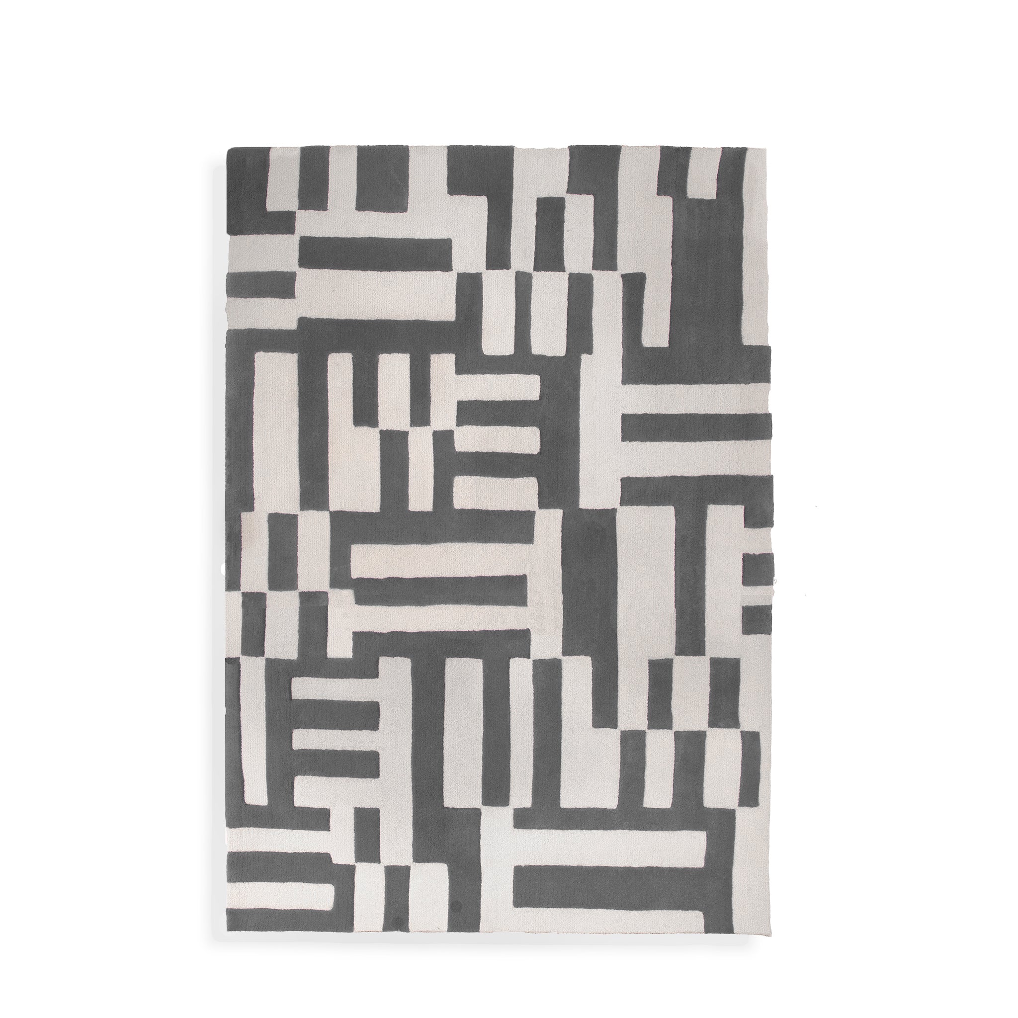 Marine Grey on Grey - Tufted Rug