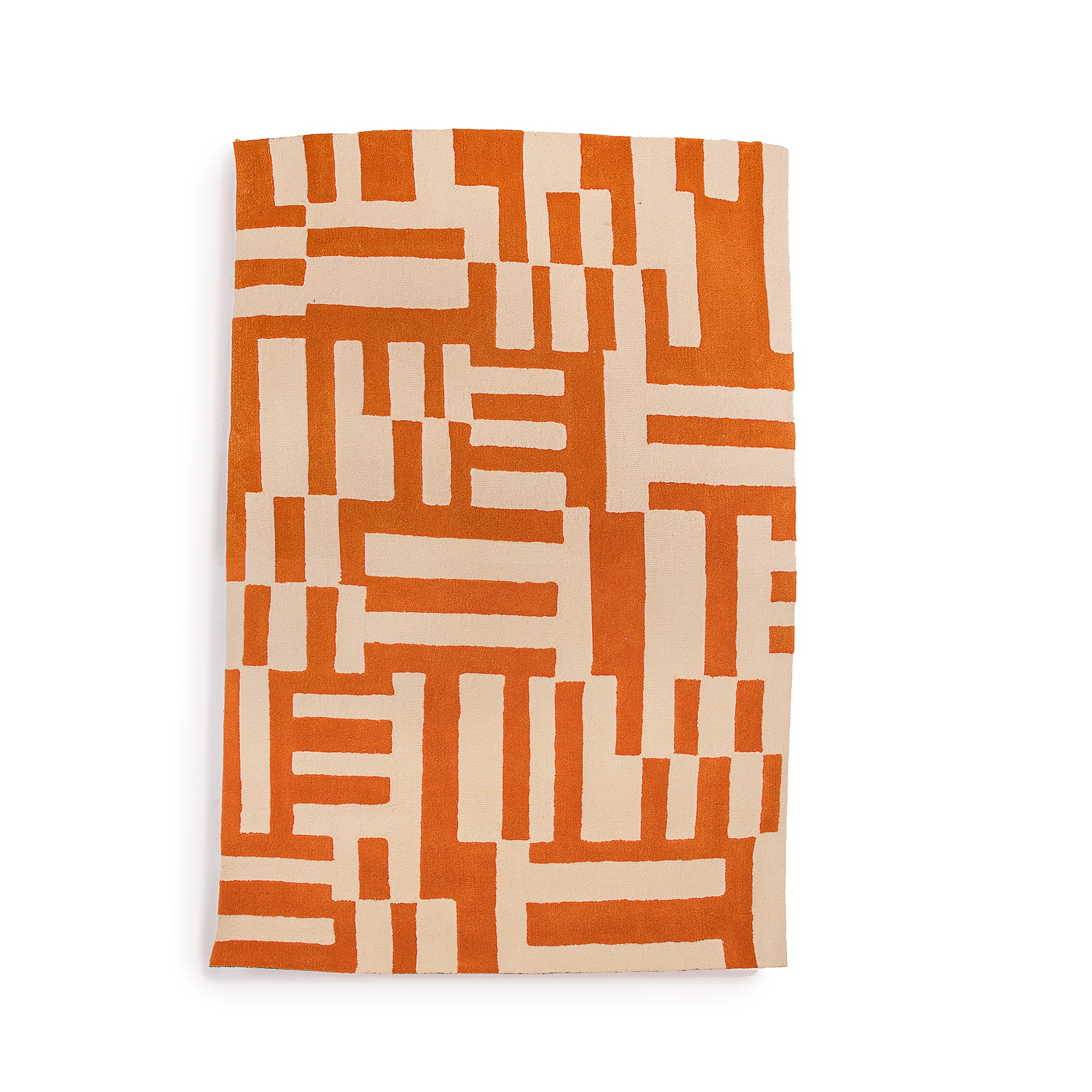 Marine White & Mustard - Tufted Rug