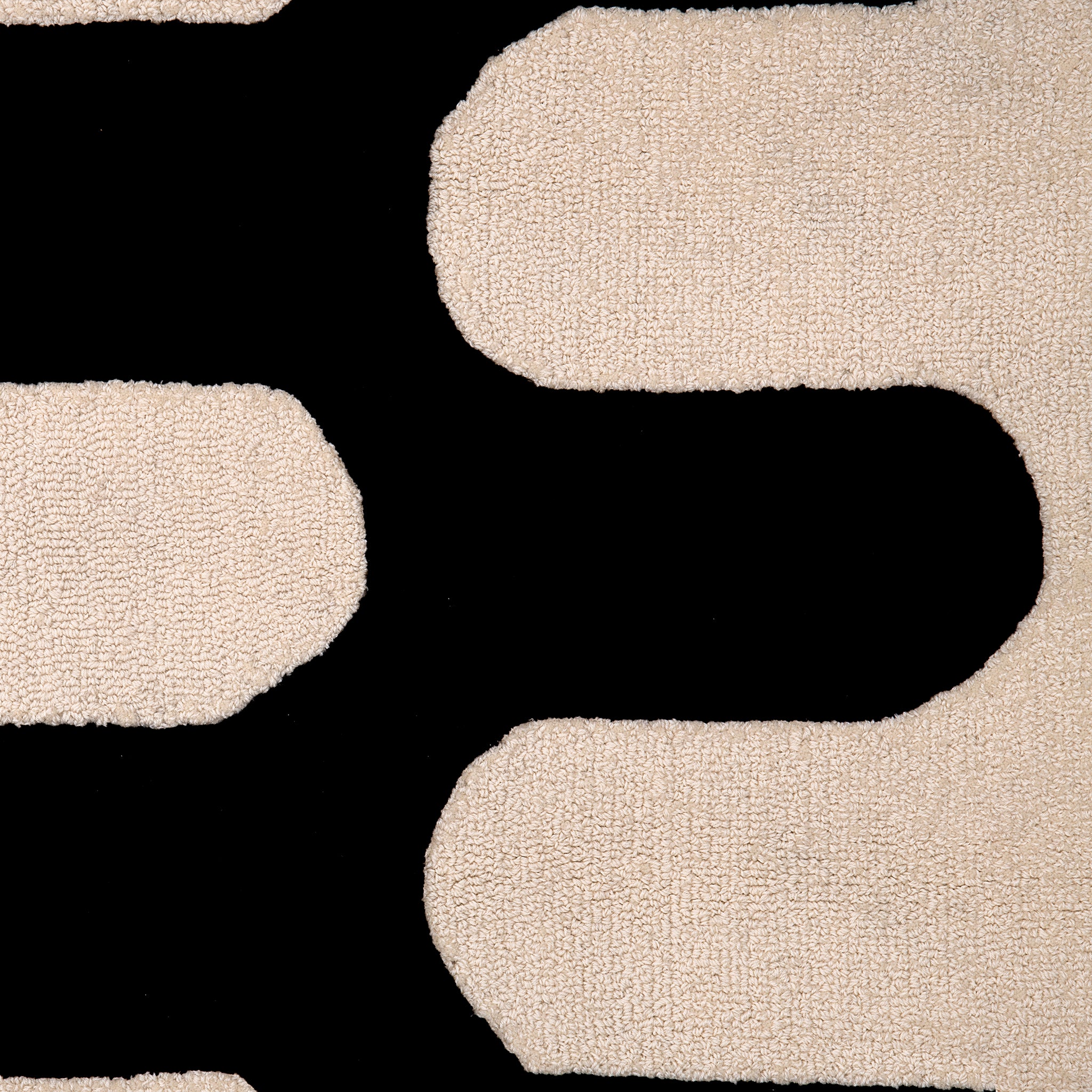 Luna in Black & White - Tufted Rug