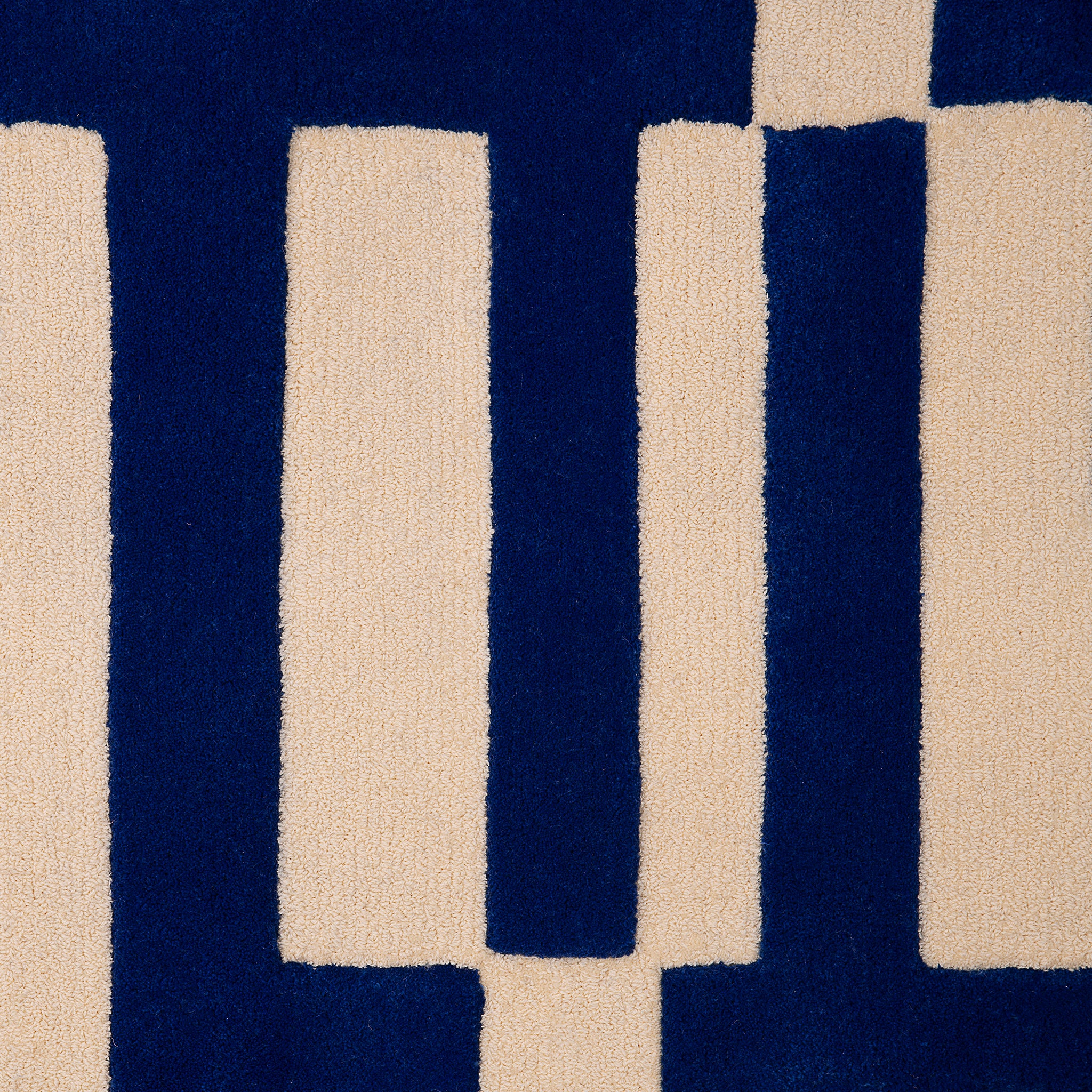 Marine White & Blue - Tufted Rug