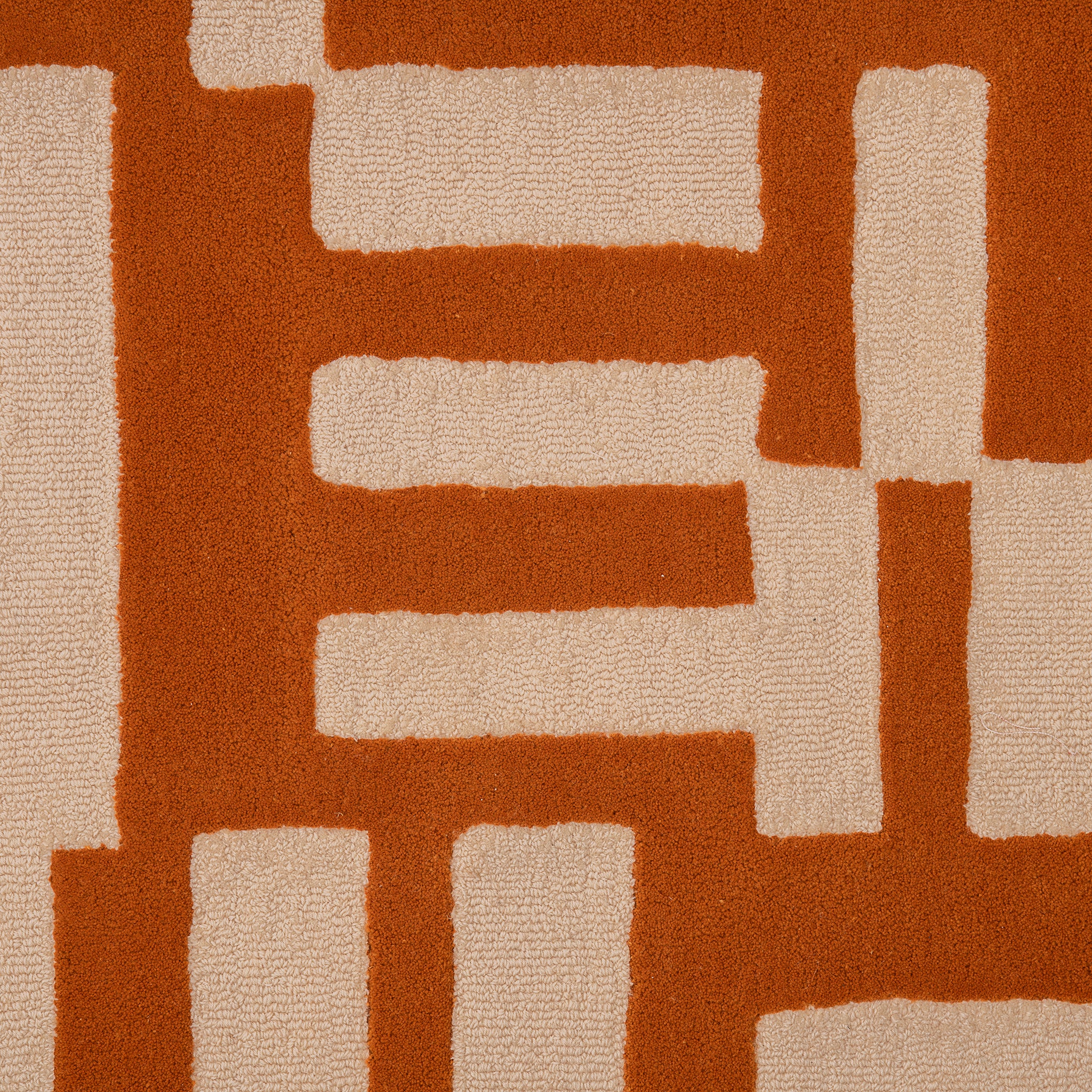 Marine White & Mustard - Tufted Rug