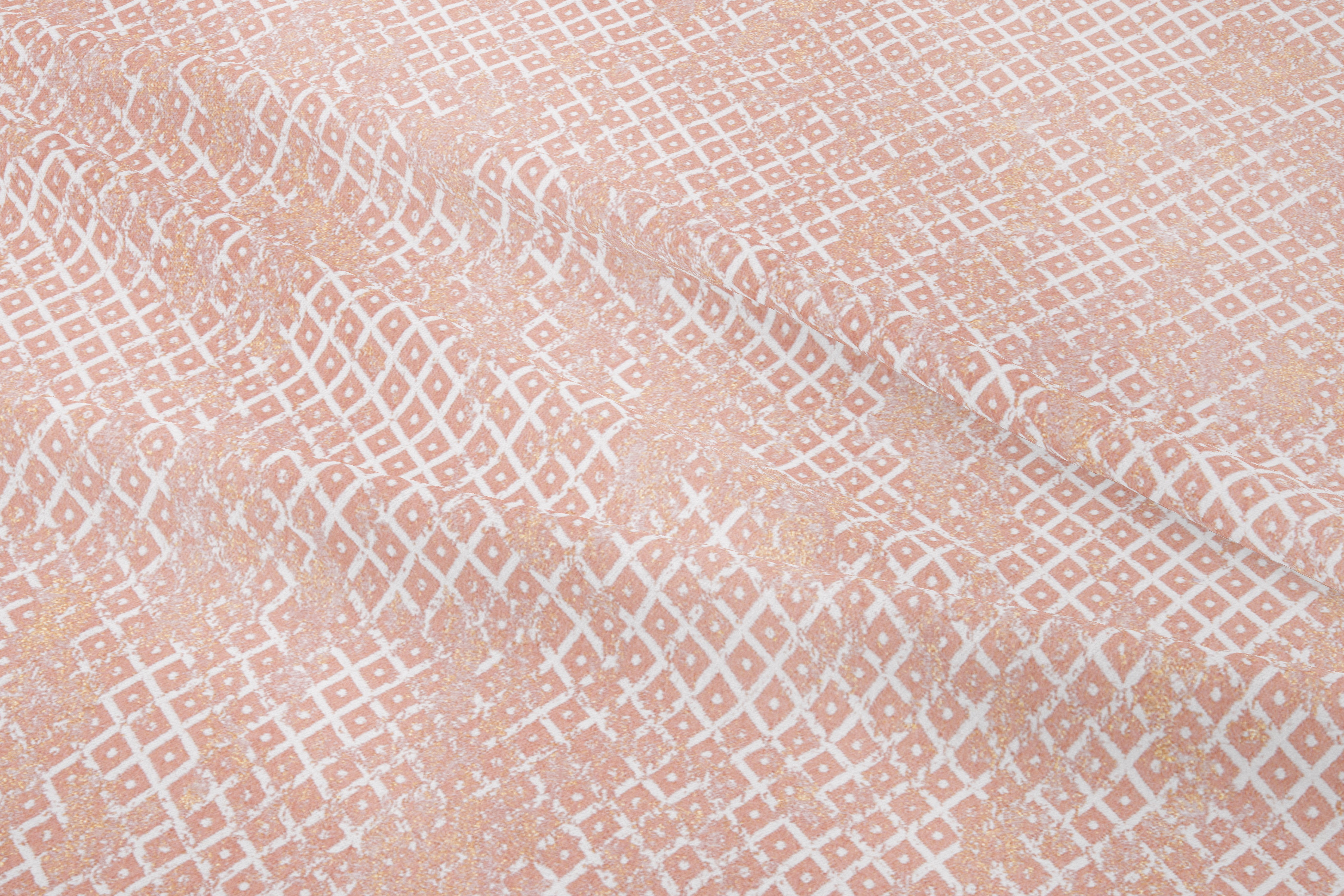 Geo Nude Gold Fabric