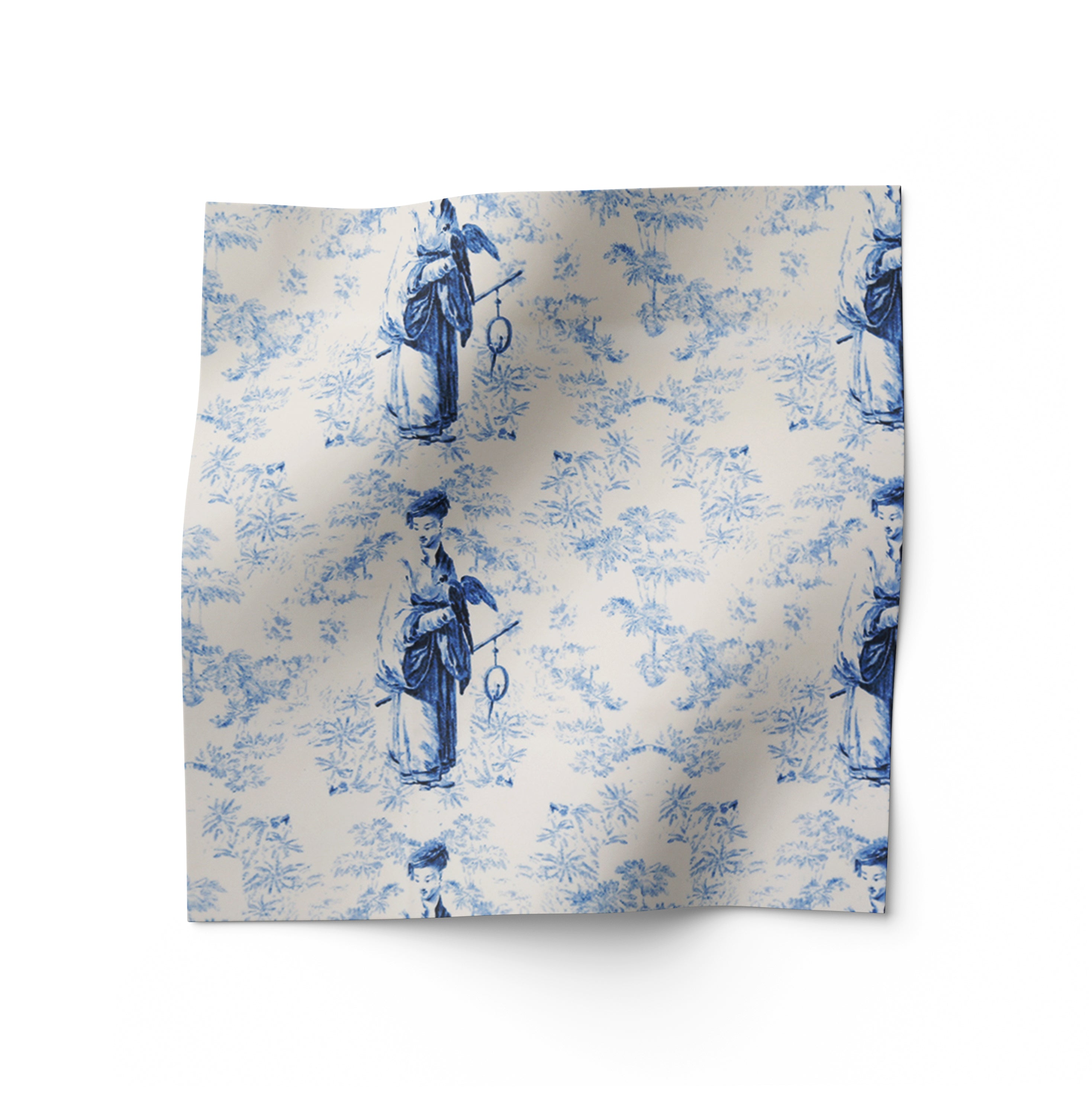 Blue fabric for upholstery