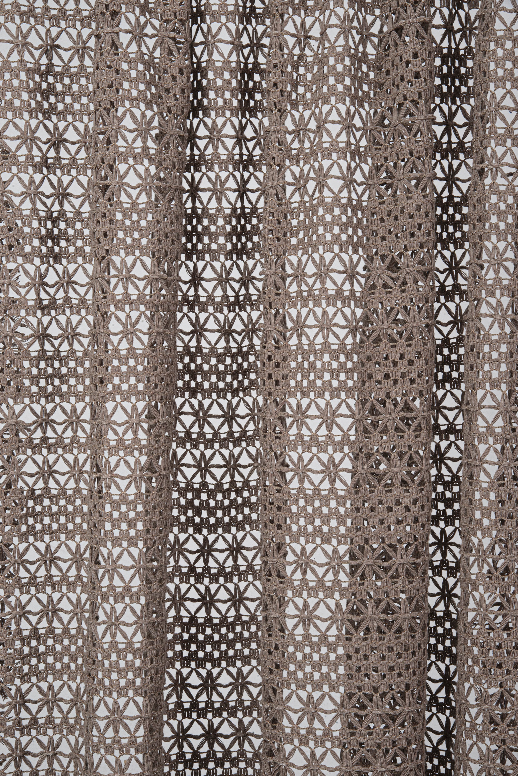 Brown Crochet Fabric