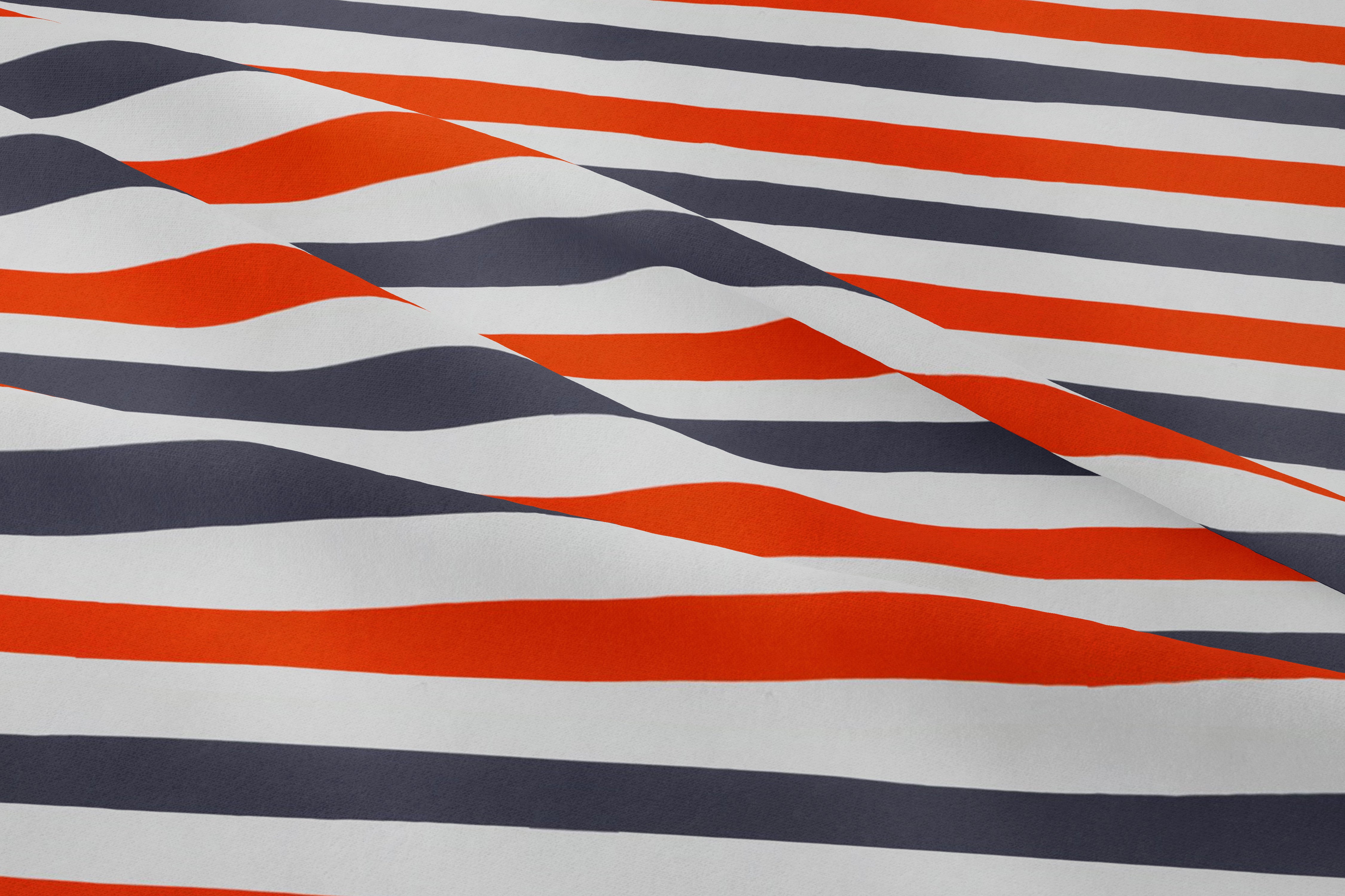Orange Strips Fabric