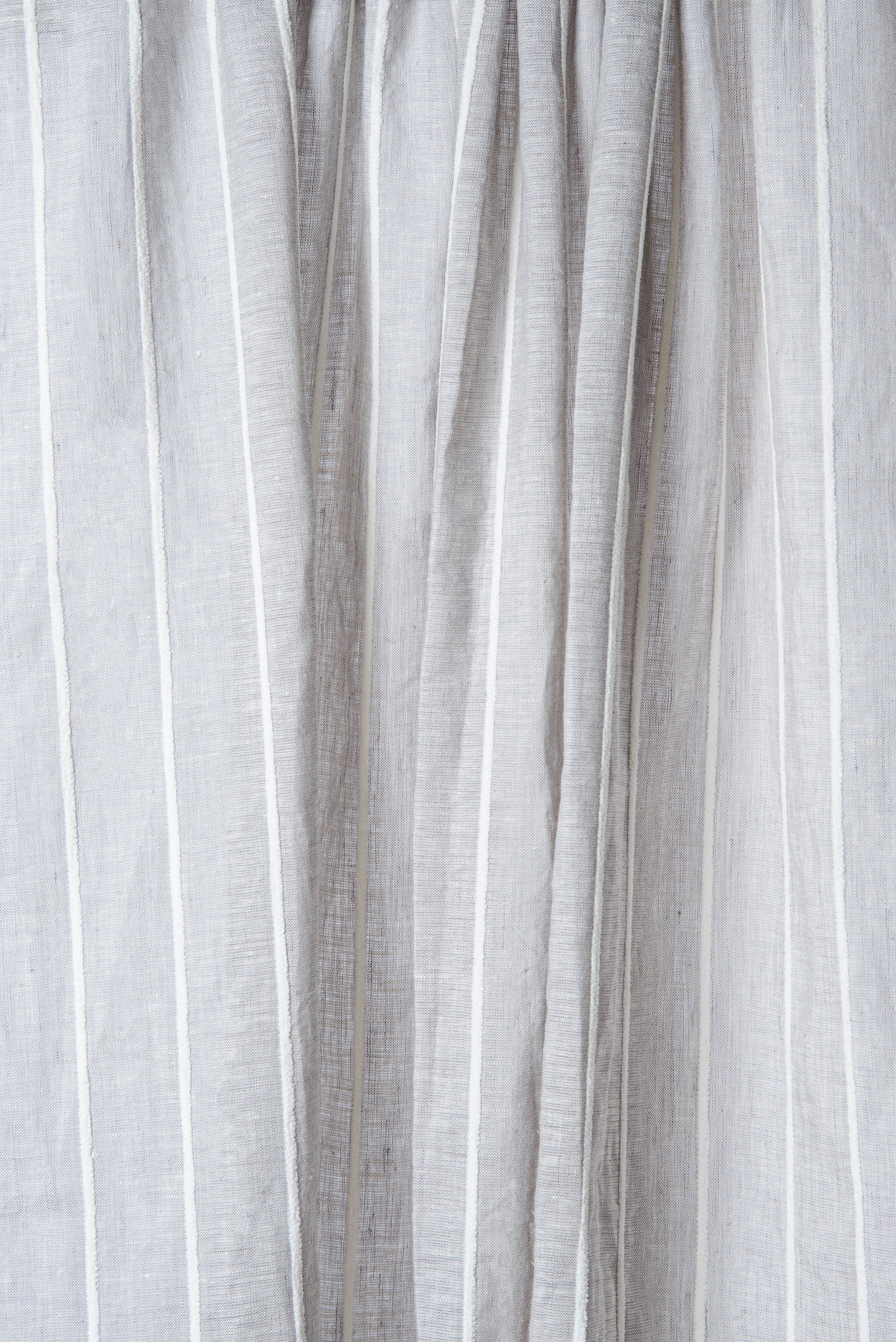 Grey Lines Sheer Fabric