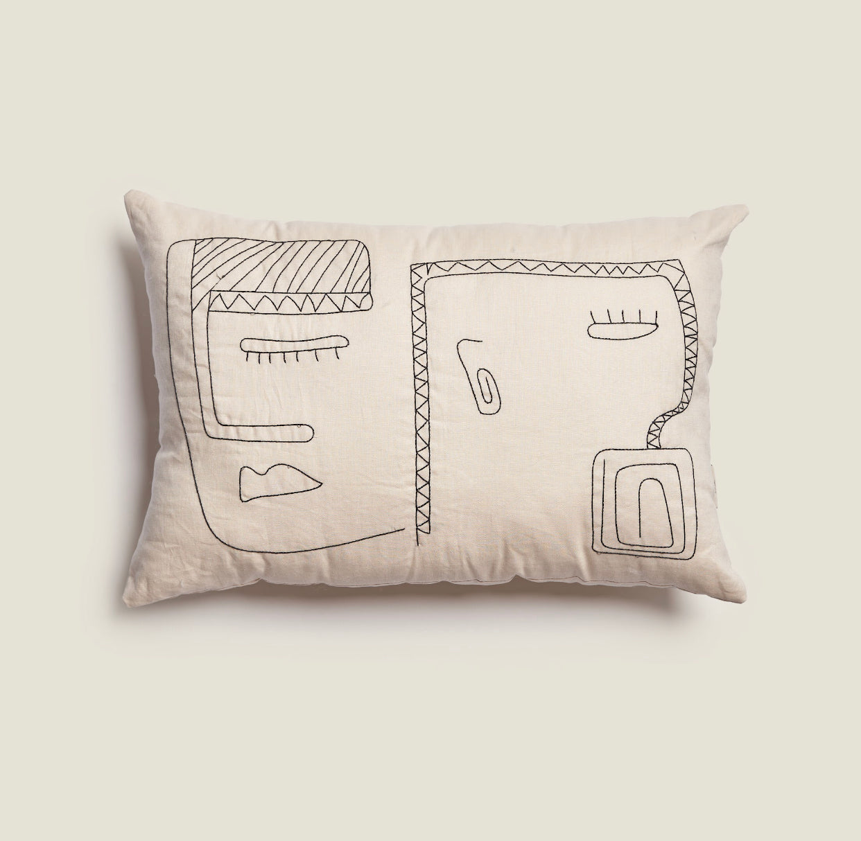Facelift - Embroidered Cushion
