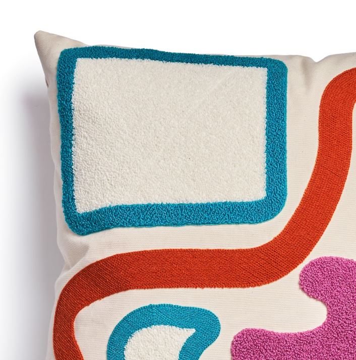 Zig - Tufted & Chain Stitched Cushion