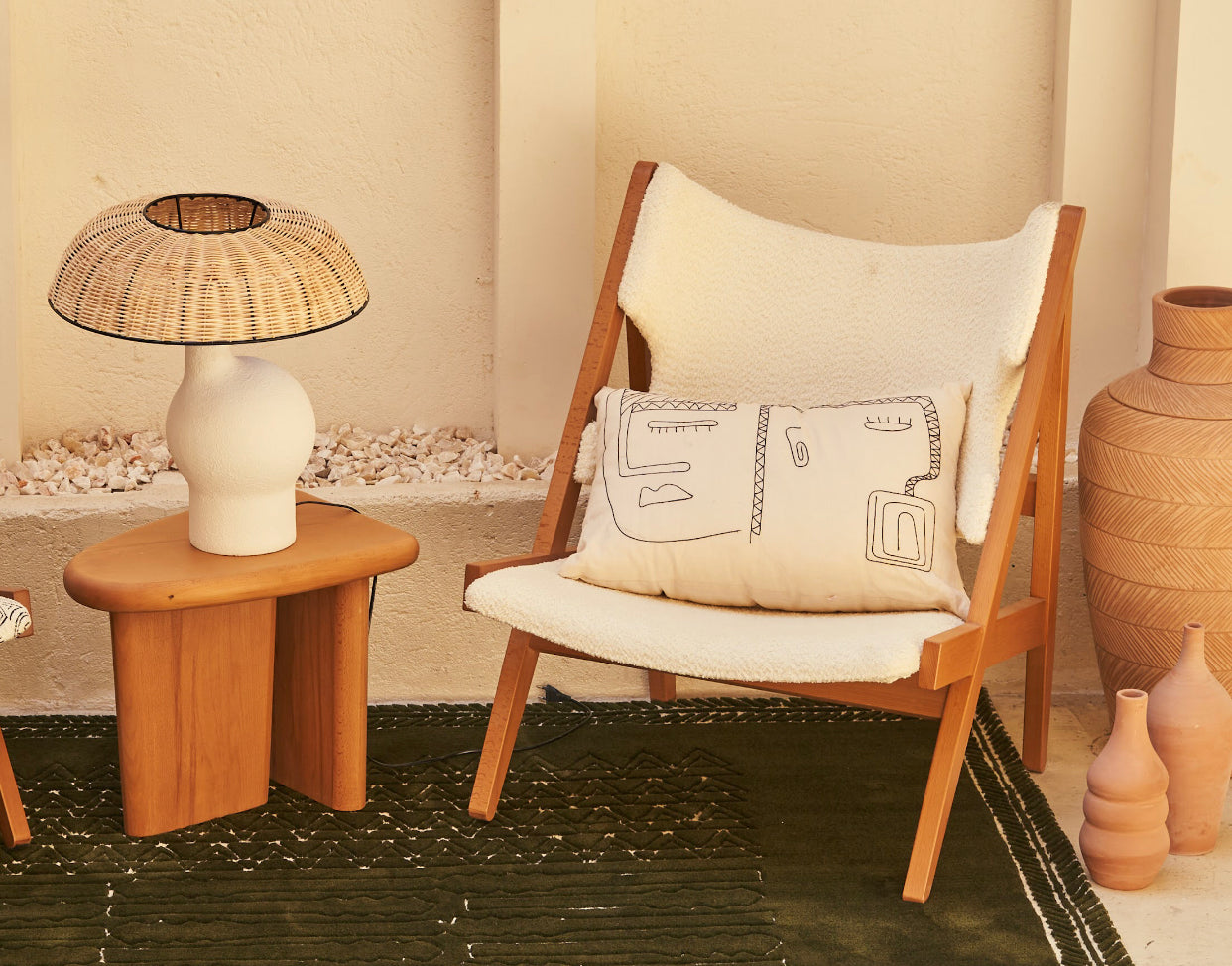 Facelift - Embroidered Cushion