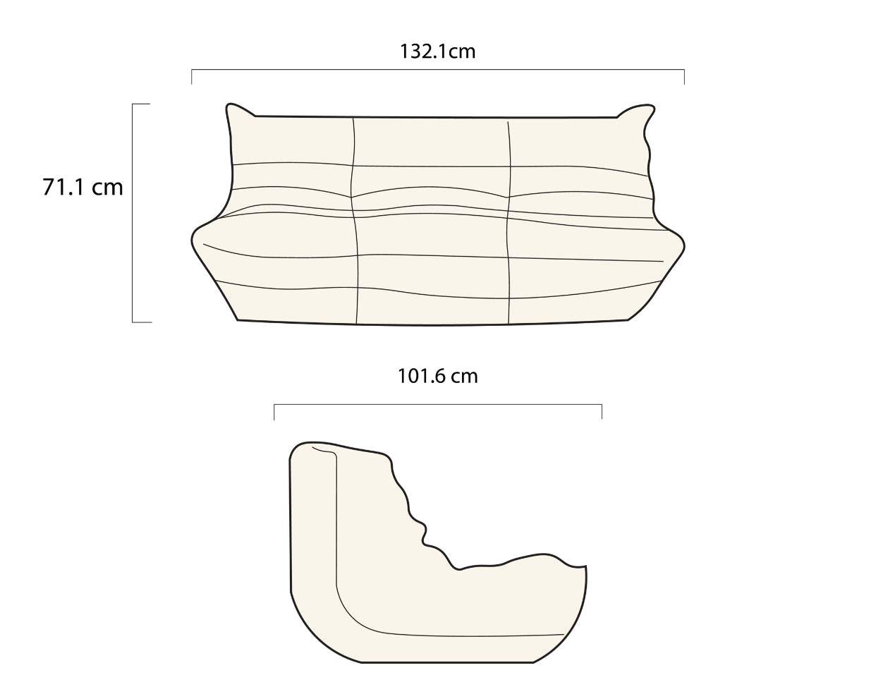 Narla - Two Seat Withlock Ivory