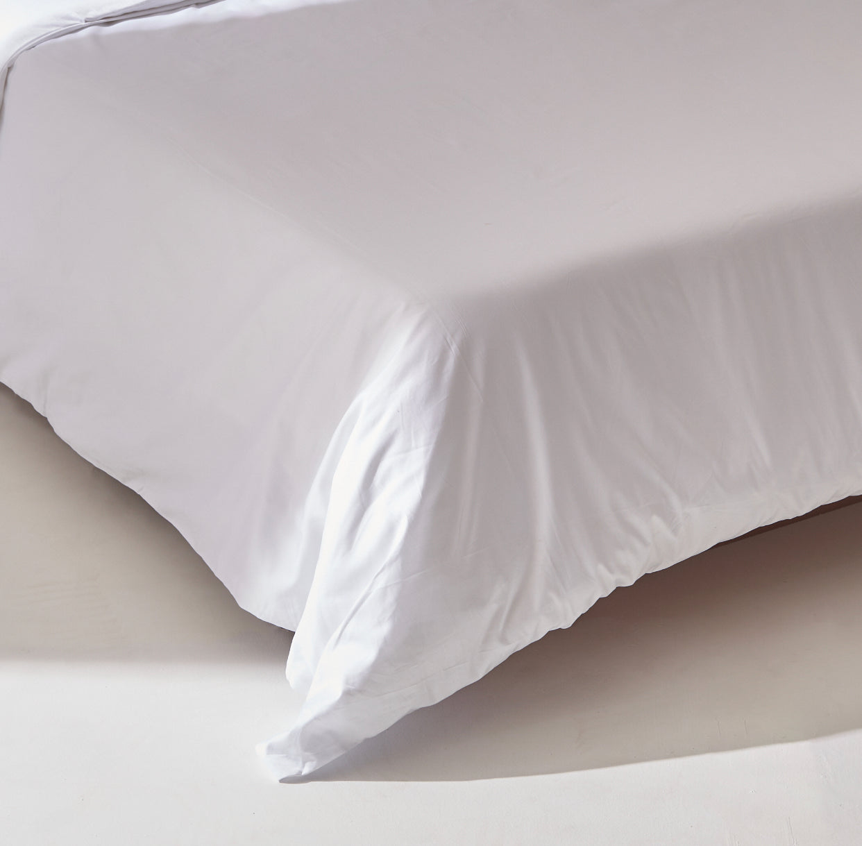 Sateen Duvet set in White