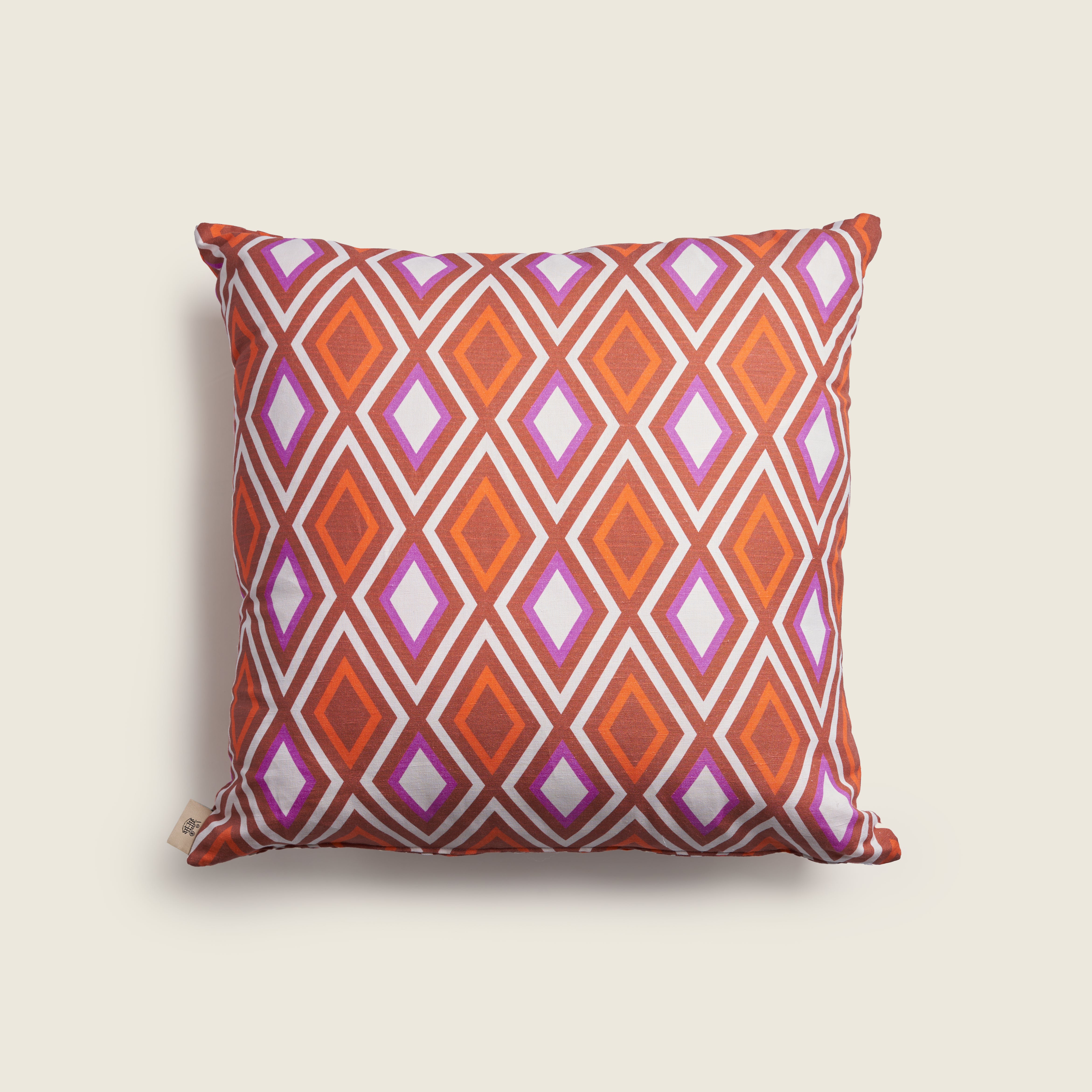 Rhombus Shapes - Fabric Cushion