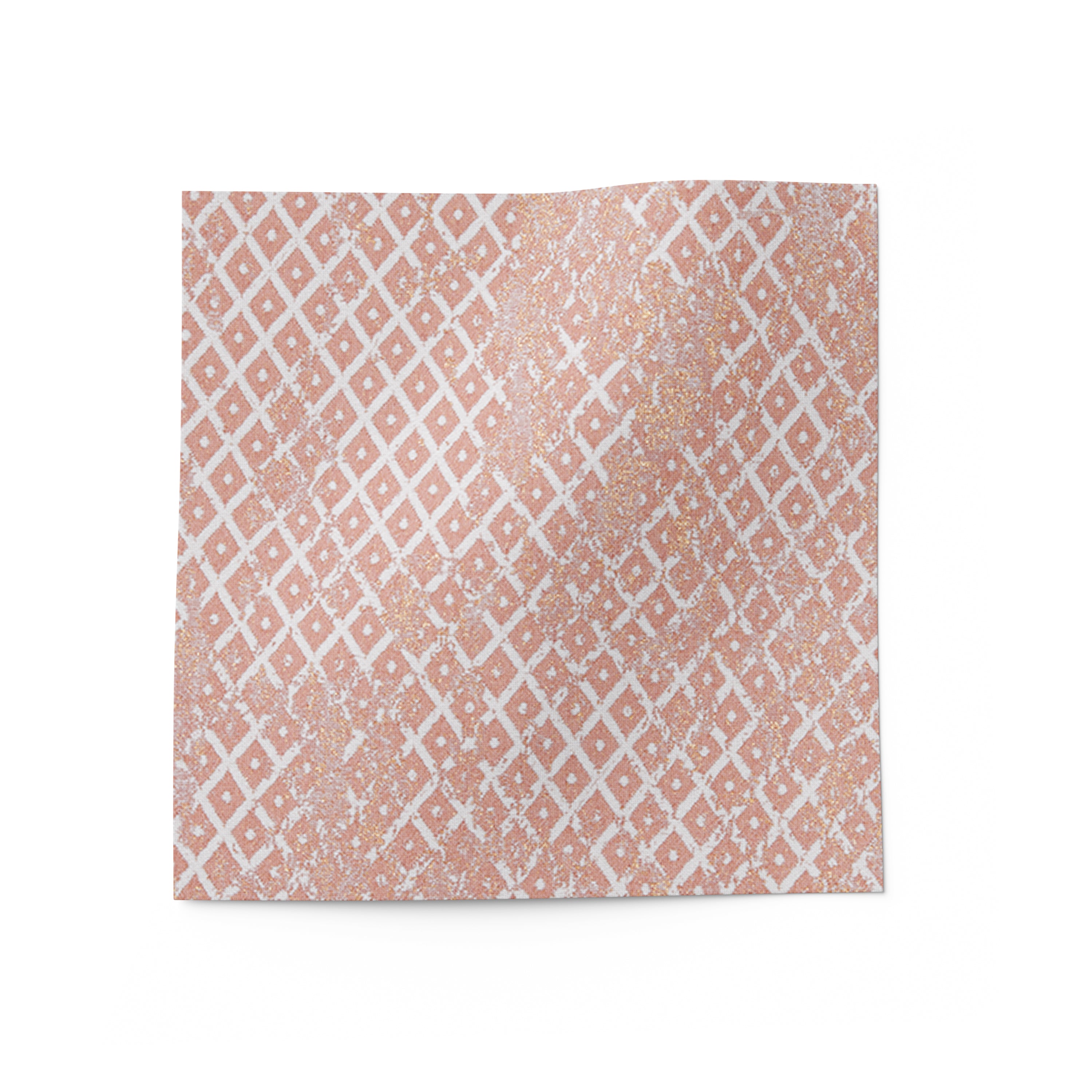 Geo Nude Gold Fabric