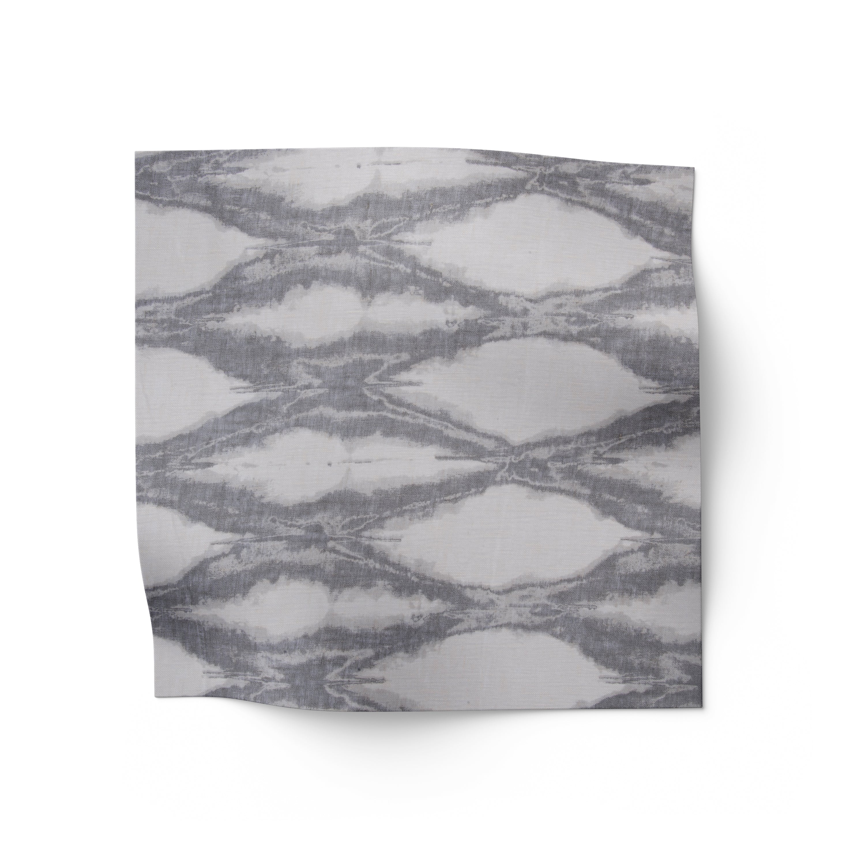 Grey Wave Sheer Fabric