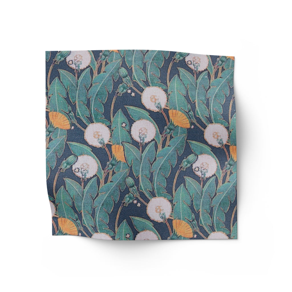 Linen cotton printed fabric for curtains and sofa