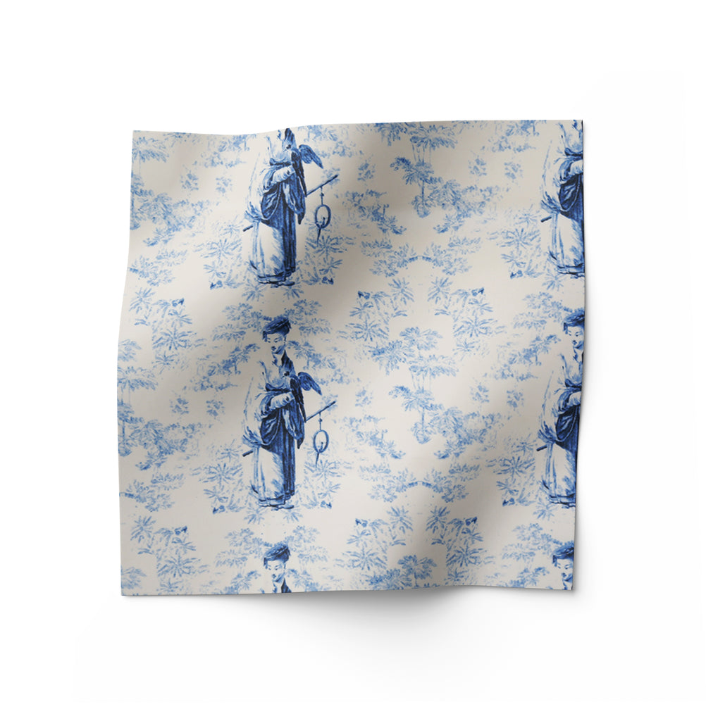 Blue fabric for upholstery 
