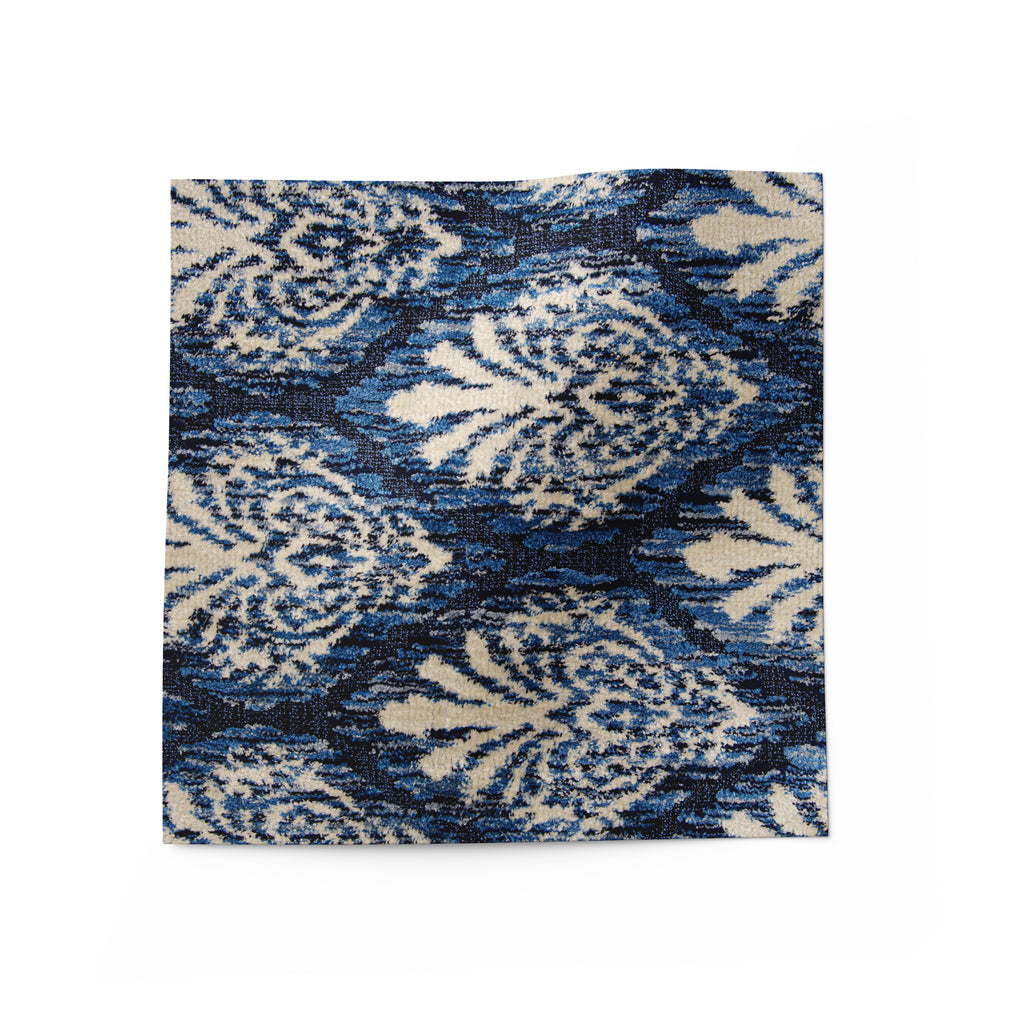 Indigo fabric for upholstery pattern interior design 