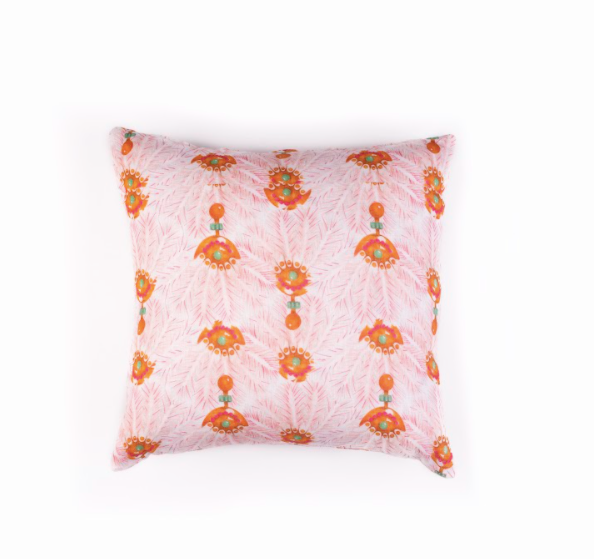 Pink Peacock Cushion