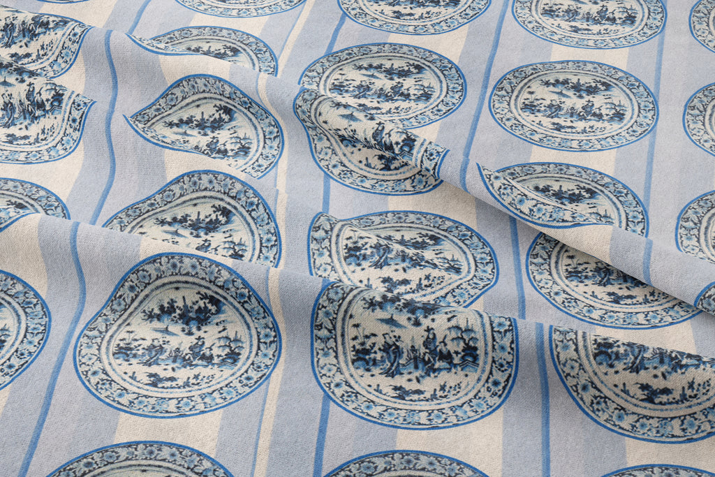 Blue velvet fabric for sofa and cushion